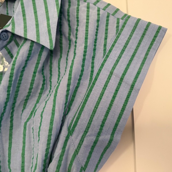 NWT Tuckernuck Delphinium Seersucker Mini Callie Dress - Medium - Picture 9 of 9